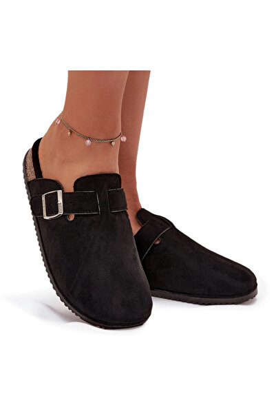 Big Star Shoes Saboți de damă cu platformă din plută, cataramă argintie, Big ...