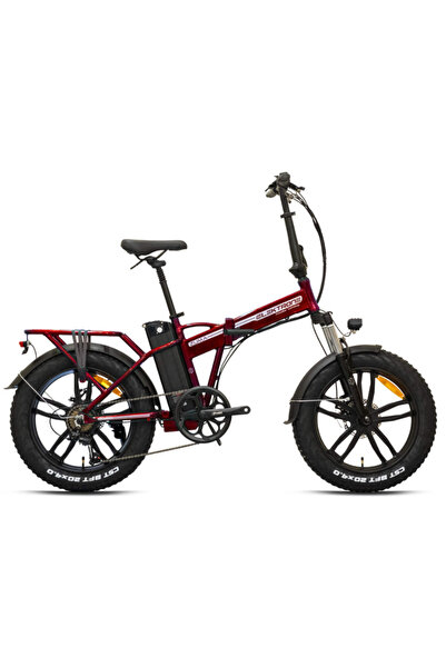 Kron ELEKTRON ZUMA HD FREN 20 JANT ELEKTRİKLİ KATLANIR KIRMIZI-SİYAH BİSİKLET