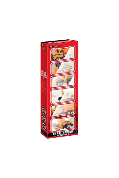 Power Joy Die Cast Construction Vehicle Set, 6 pcs
