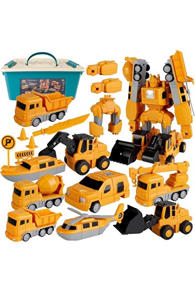 Arabest 35 قطعة من ألعاب السيارات الهندسية المغناطيسية المتحولة مع صندوق تخزي...