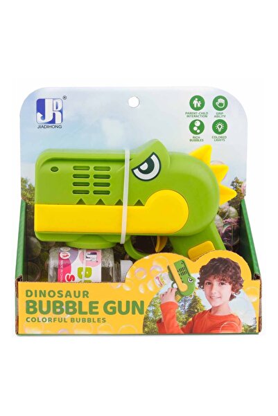 JIADIHONG Pistol de facut baloane de sapun Dino verde