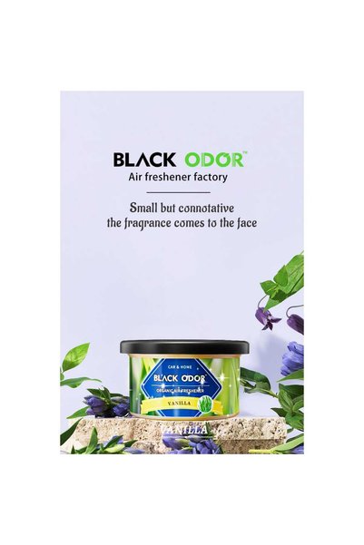 Black Odor Car Air Freshener, 120g, Vanilla