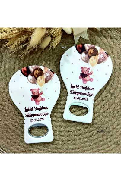 ege ajans tasarım 10 Pieces (with Card and Gelatin) Teddy Bear Patterned Baby...