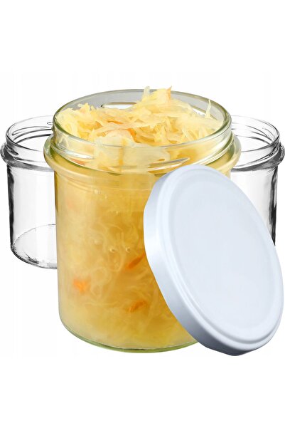 KADAX 10 buc. Borcane 350 ml pentru miere, gemuri, capace, Fi 82