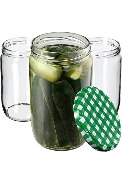 KADAX Borcan 720 ml Borcan pentru Confituri Miere Gem Castraveți Sticlă, cu c...