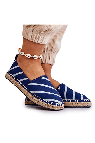 Big Star Shoes Espadrile clasice pentru femei Big Star JJ274960 Bleumarin 37