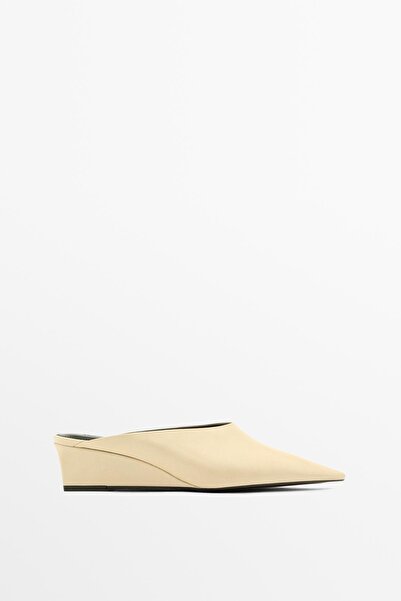 Massimo Dutti Arkası açık topuklu ayakkabı