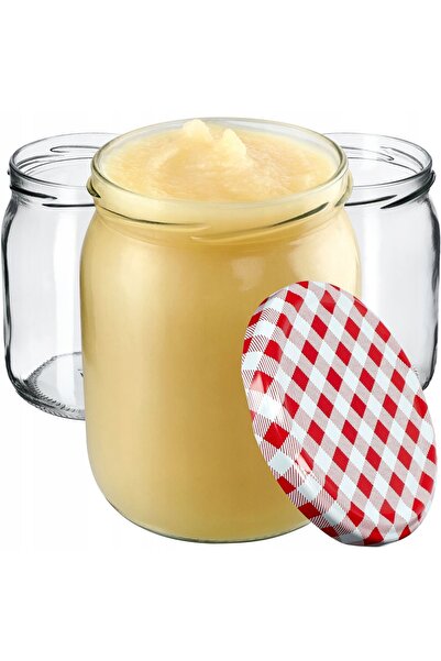 KADAX 8 buc. Borcane 540 ml 500 ml Miere, Capace, Confituri Fi 82
