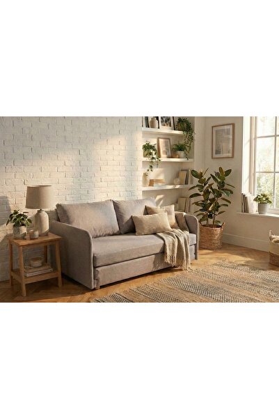 Vivense DORMA İKİLİ YATAKLI KANEPE, KUM BEJİ