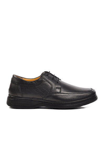 Aspor Black Lace-Up Men's Casual Shoes