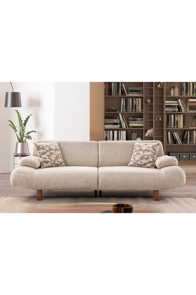 Vivense ROVENA ÜÇLÜ KOLTUK, KUM BEJİ