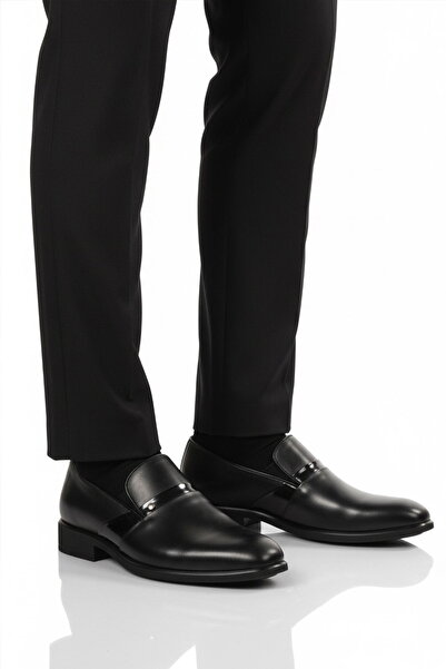 Aspor Black Genuine Leather Men's Classic Shoes