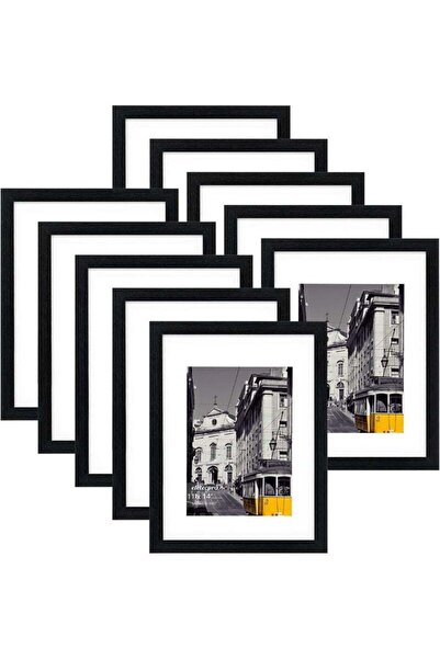 Arabest مجموعة من 10 إطارات صور، مجموعة إطارات للعرض، ديكور للطاولة أو الحائط...