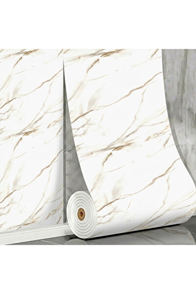 Teno ® Rolă de tapet 3D cu marmură, autoadeziv, impermeabil, 3×1,2 m, cu dung...