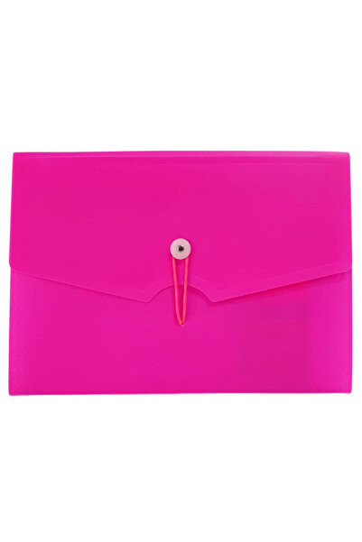 Bigpoint Bellows File 13 Pocketed Elastic A4 Pink - Bp267-22
