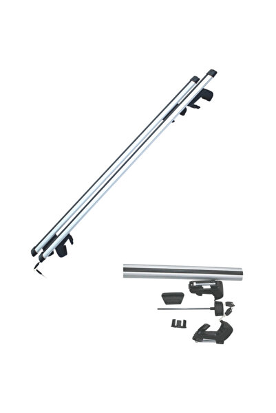 VENUSTAR Set 2 bare transversale din aluminiu, 110 cm, argintiu