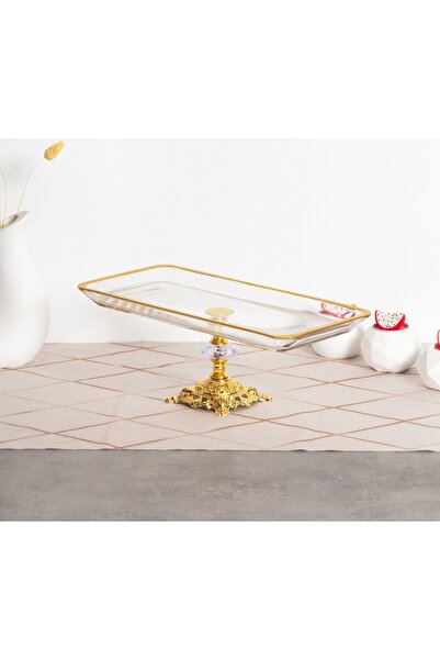 Elta Collection Crystal Metal Leg Gilded Baton Presentation New Year's Special