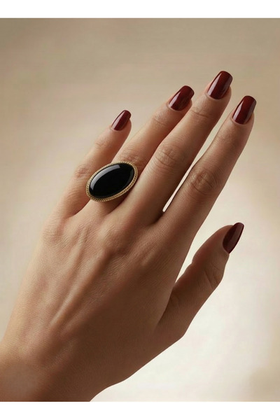 Candy Nuveria Narin Saltanat - Mineli Altın Kaplama AYARLANABİLİR Yüzük