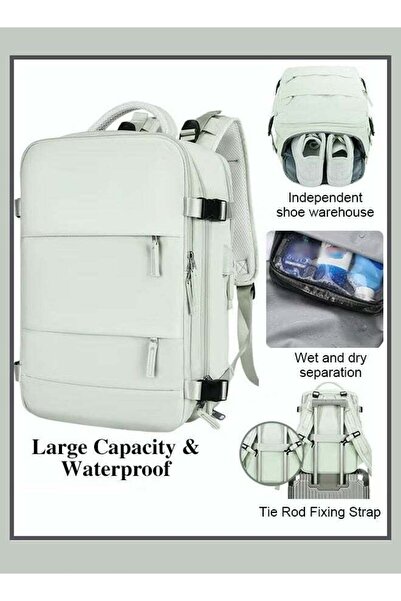 Arabest Travel Backpack, Carry On Backpack with USB Charging Port Shoe Compar...