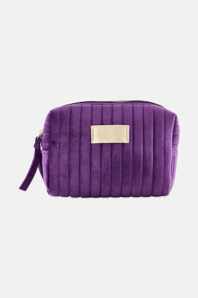 Marilyn Monroe Women Brand Logo Vanity Cosmetic Bag, Purple