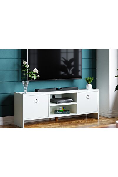 Vivense Ravel Televizyon Sehpası, Beyaz, 120 Cm
