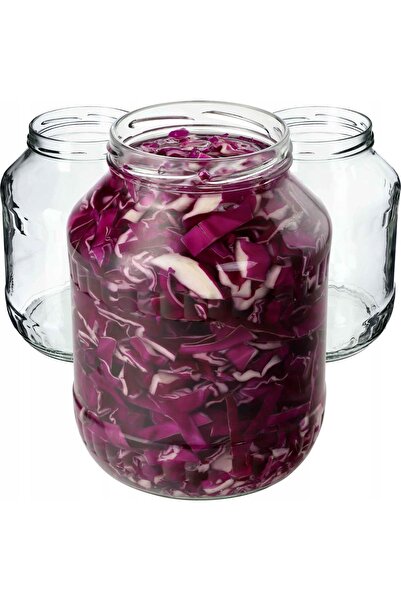 KADAX 4x Borcan 1,7 L Borcane Borcan pentru Miere, Confituri, Castraveți, Lic...