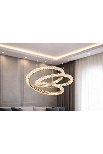 Vivense Didar Led Avize, Gold, 50 Cm
