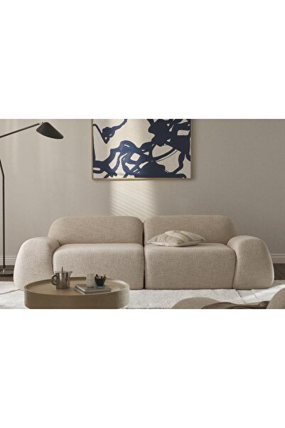 Vivense ROZA BUKLE MODÜLER İKİLİ KOLTUK, BEJ