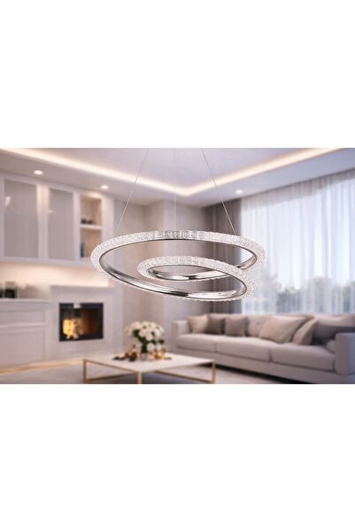 Vivense Hella Led Avize, Krom, 50 Cm