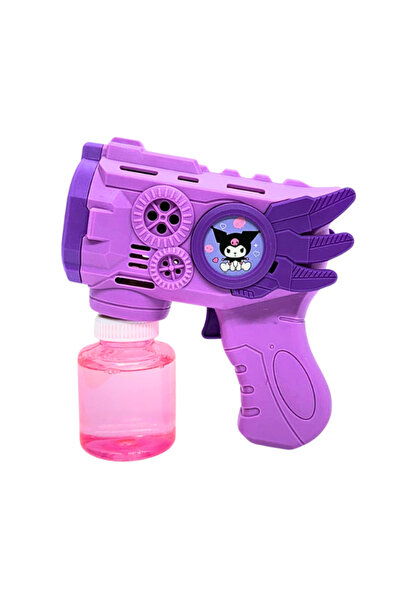 Blaster Water Automat Baloane de Sapun Kuromi cu Lumini Colorate, Include Sol...