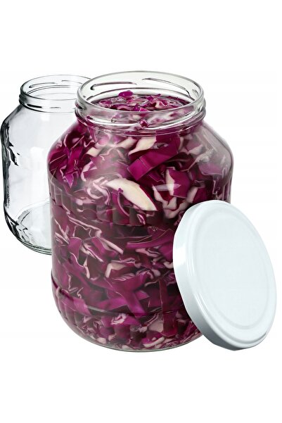 KADAX 2x Borcan 1,7 L Borcan pentru Miere, Confituri, Castraveți, Lichioruri ...