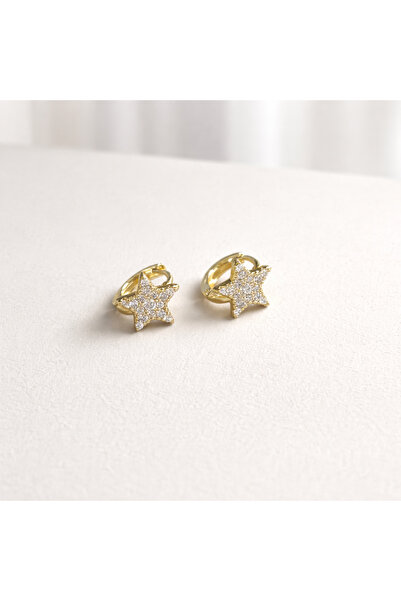 ATELİER GİZEM Xuping kararmaz 14k gold çelik kadın / kız çocuk küpesi