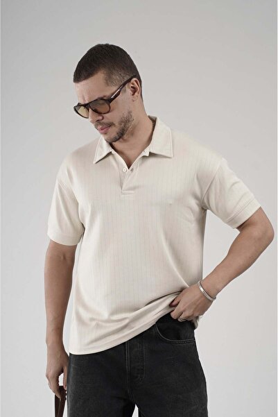 king brich Tricou bărbătesc cu guler polo și detaliu cu dungi, croială normală