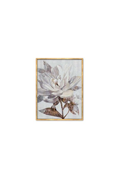 Vivense ALTIN ÇERÇEVELİ SİNGLE FLOWER YAĞLI BOYA DOKULU TABLO, 100X150
