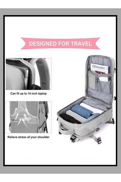 Arabest 15.6-inch laptop backpac, USB charging port，Suitable for weekend hiking