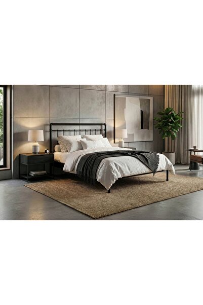Vivense ODİN S METAL KARYOLA, SİYAH, 180x200