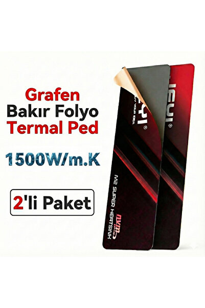 JEYI M.2 2280 SSD M.2 Grafen-Bakır Folyo M.2 Heatsink Termal Ped
