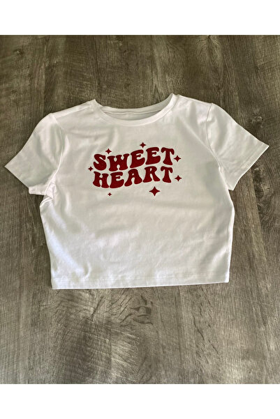 Toum Belt Boy Sweet Heart Cropped Blouse