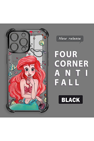 ucuc حافظة شفافة متوافقة مع هاتف iPhone 14 Pro Max مصنوعة من السيليكون بأربعة...