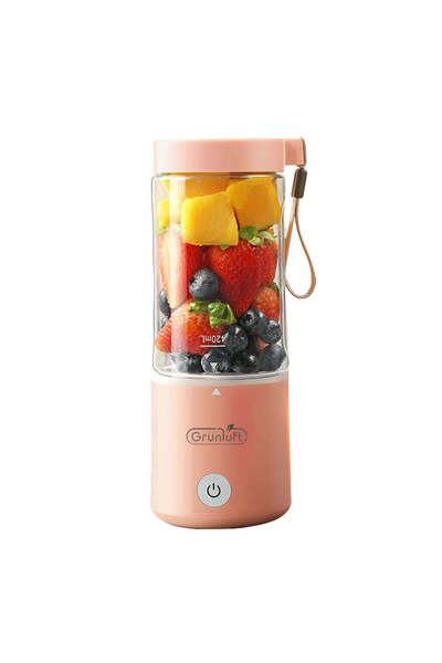 GRUNLUFT Mini Electric Blender, EasyMix, 80W, Portable, Self-cleaning, 420ml,...