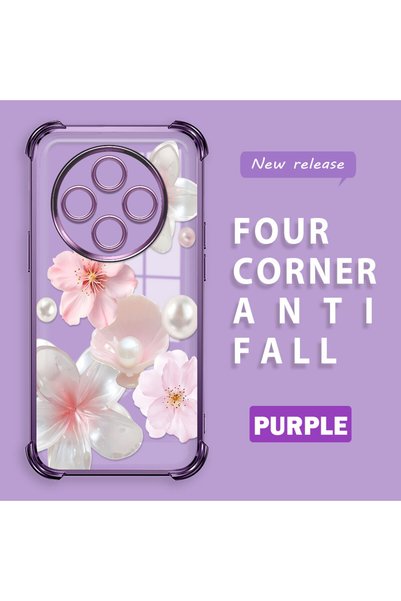 ucuc Redmi A4 Compatible Transparent Four Corner Silicone Coated Glossy Edge ...