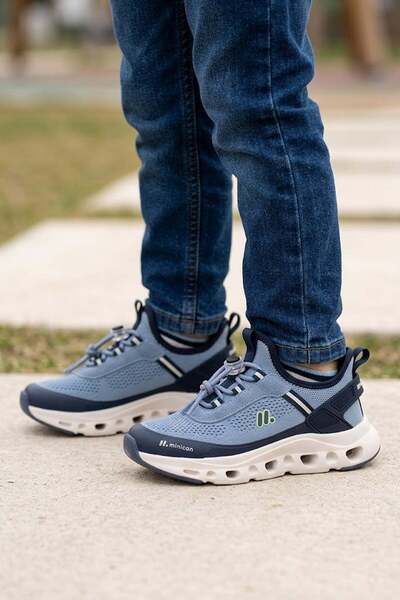 Ayakkabı Fuarı Elit İh1-F-Bzx001-26Y Filet Boy Classic S Sneakers Indigo