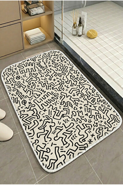 Zevahir Home Χαλάκι μπάνιου πολλαπλών χρήσεων για το μπροστινό μέρος του ντου...