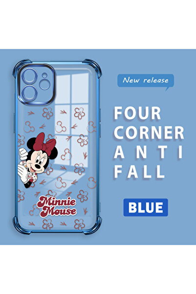 ucuc iPhone 12 Compatible Transparent Four Corner Silicone Coated Glossy Edge...