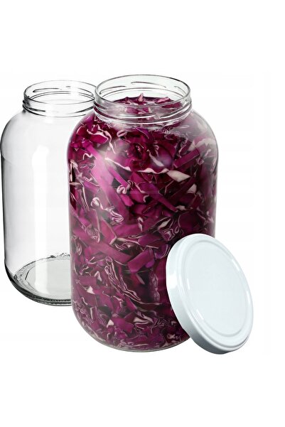 KADAX 2 buc. Borcane de 4 L, Borcan pentru miere, conserve, castraveți, lichi...