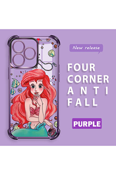 ucuc غطاء حماية شفاف متوافق مع هاتف Realme C51، مصنوع من السيليكون بأربع زواي...