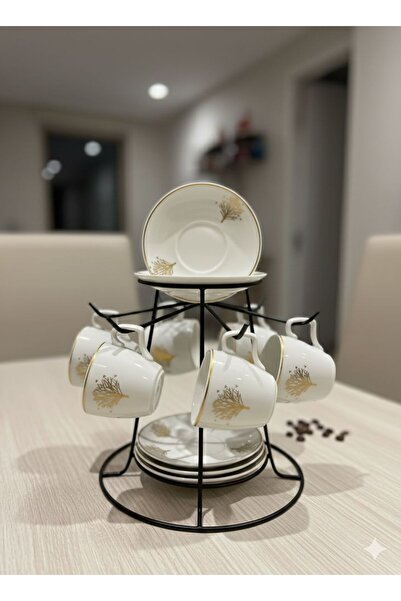 Sembol MERY GOLD KAHVE FİNCANI TAKIMI PUREBONE