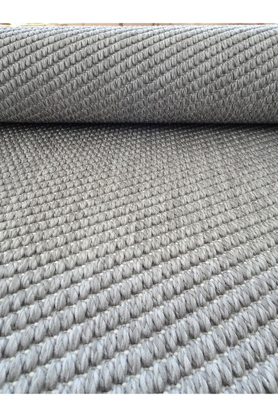 Badelya Home Lara 04 Gri Sisal İskandinav Extra Yumuşak Özel Kesim Kolay Temi...