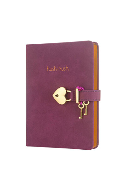 Elit MOR NUBUK KAPAK KİLİTLİ ÇİZGİLİ DEFTER