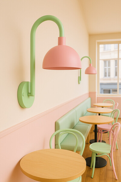 Longing Bloom Pastel Aplik Duvar Lambası